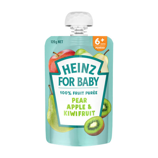 Heinz Pear Apple & Kiwifruit 8+ Months Pouch | 120g x 2 Pack