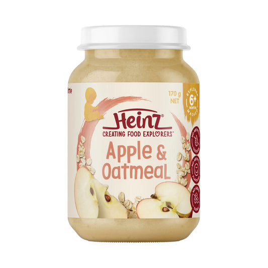 Heinz Pureed Apple & Oatmeal 6+ Months | 170g x 2 Pack