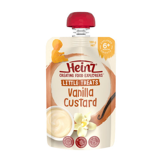 Heinz Simply 6m+ Vanilla Custard Pouch | 120g x 2 Pack
