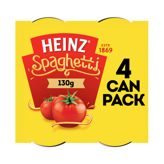 Heinz Spaghetti in Tomato Sauce Pasta 4 pack | 130g