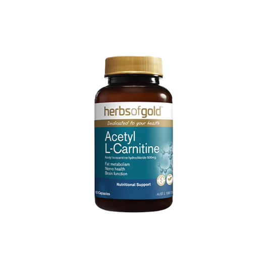 Herbs of Gold Acetyl L-Carnitine 60 Capsules