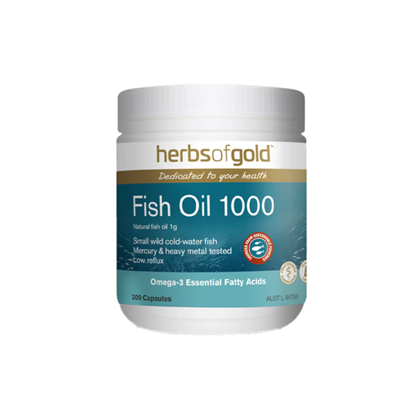 Herbs of Gold Fish Oil 1000 200 Capsules