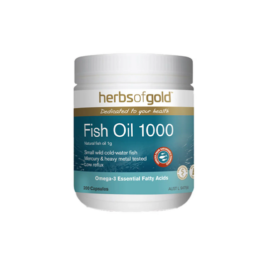 Herbs of Gold Fish Oil 1000 200 Capsules