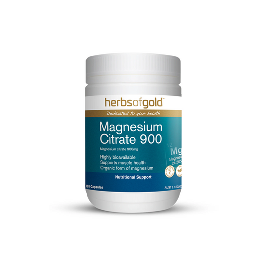 Herbs of Gold Magnesium Citrate 900 120 Capsules