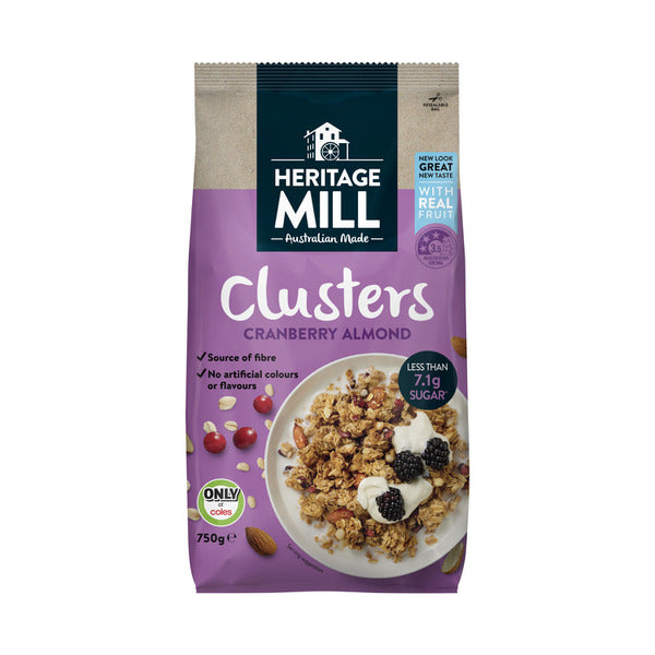 Heritage Mill Clusters Cranberry Almond Coconut | 750g