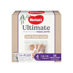 Huggies Ultimate Nappy Pants Size 4 (10-15kg) | 56 pack