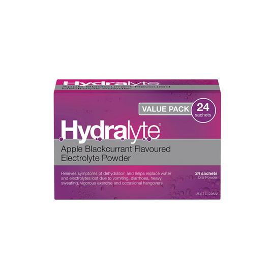 Hydralyte Electrolyte Powder Apple Blackcurrant 24 Sachets