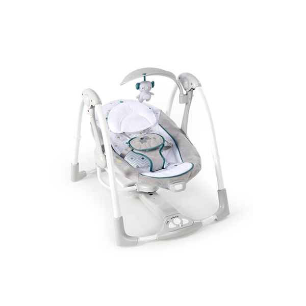 Ingenuity ConvertMe Swing 2 Seat Baby Infant Rocker Rocking Chair Seat Grey 0m+