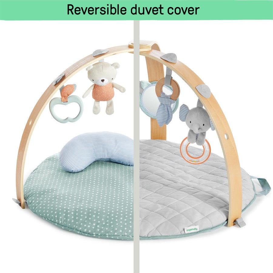 Ingenuity Cozy Spot Reversible Duvet Activity Gym - Loamy