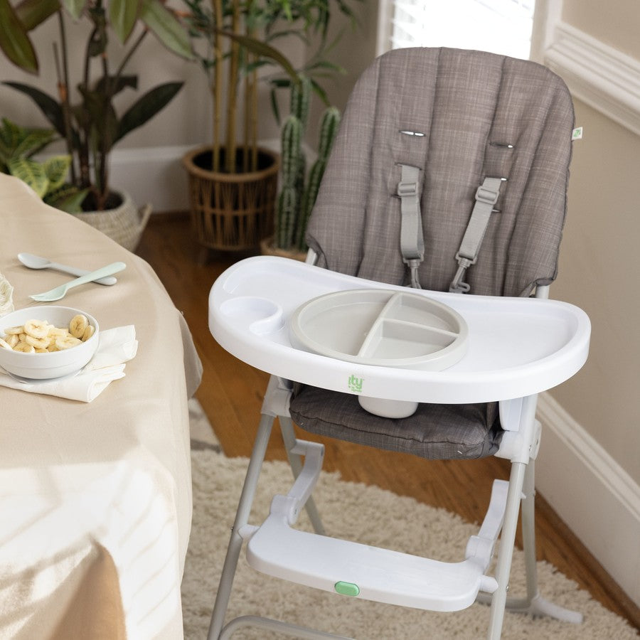 Ingenuity Sun Valley Compact Folding High Chair - Grey