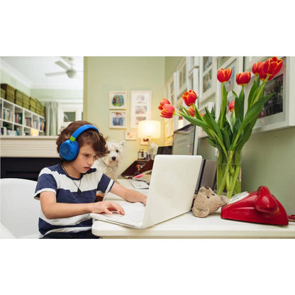 JBL Jr460 Wireless Noise Cancelling Kids Over-Ear Headphones (Blue)