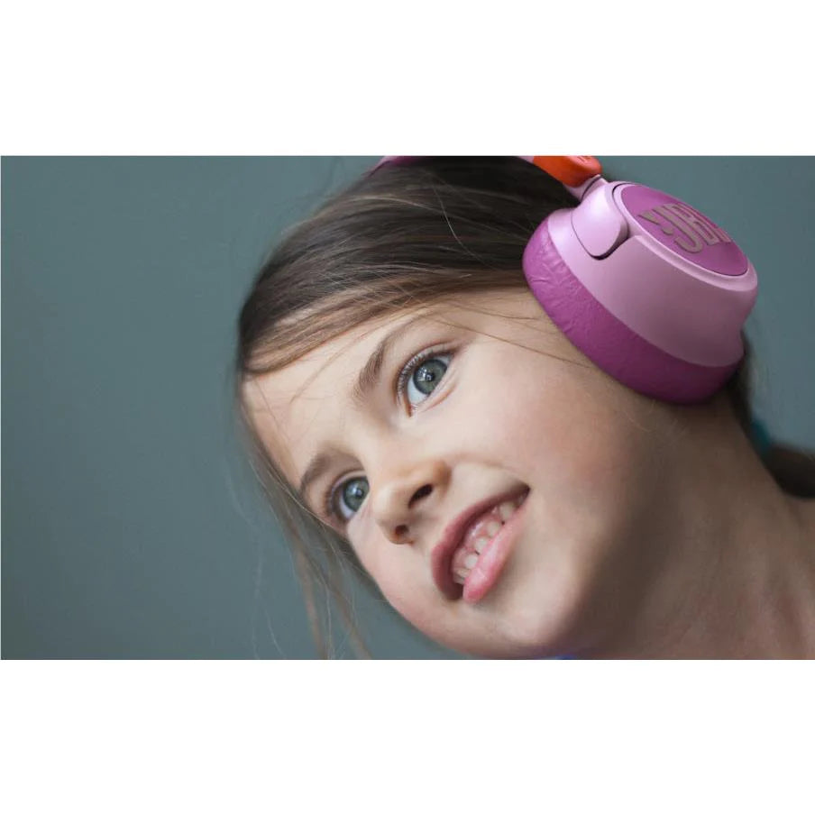 JBL Jr460 Wireless Noise Cancelling Kids Over-Ear Headphones (Pink)