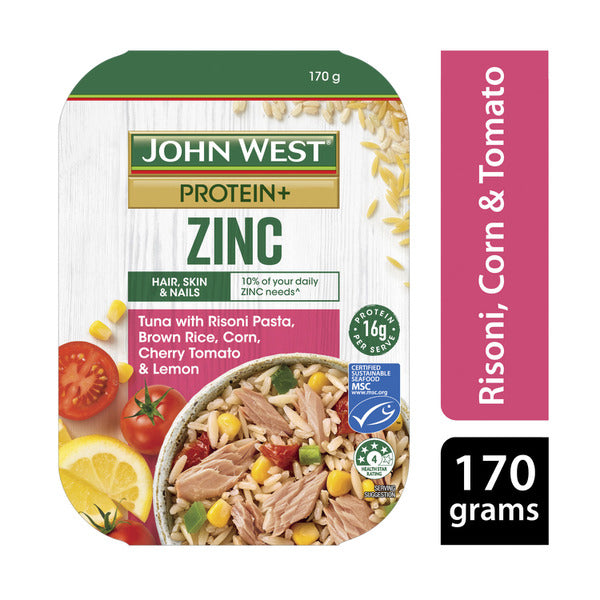 John West Protein+ Bowl Risoni Corn- Caps Lem | 170g – Shop & Dispatch