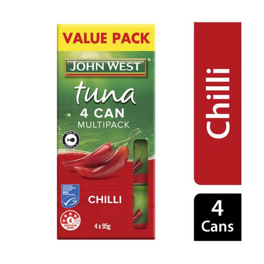 John West Tempters Chilli Tuna Multipack 4x95g | 380g