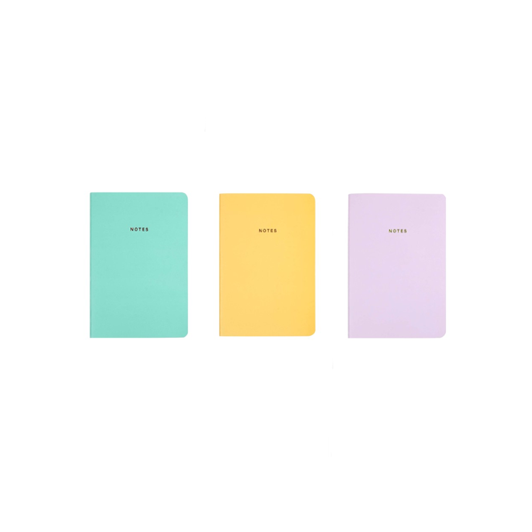 Jot & Dot A5 Notebook Plain Coloured 96 Pages - Assorted*