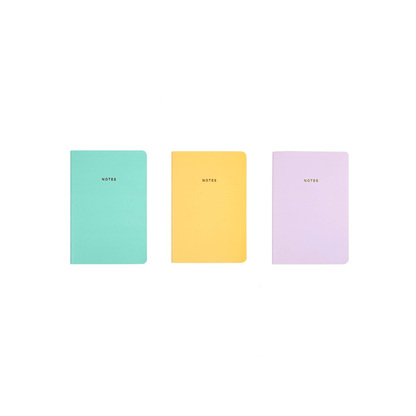 Jot & Dot A5 Notebook Plain Coloured 96 Pages - Assorted*