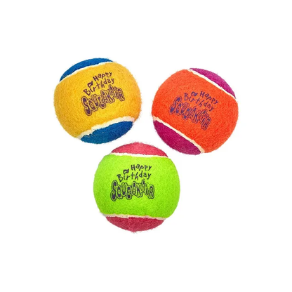 KONG AirDog Squeaker Birthday Balls Dog Toy 3Pack