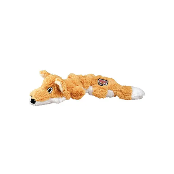 KONG Scrunch Knots Fox Dog Toy Orange Medium-Large