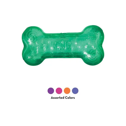 KONG Squeezz Crackle Bone Dog Toy Large