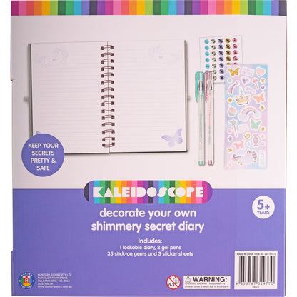 Kaleidoscope Decorate Your Own Shimmery Secret Diary