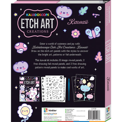 Kaleidoscope Etch Art Creations - Kawaii