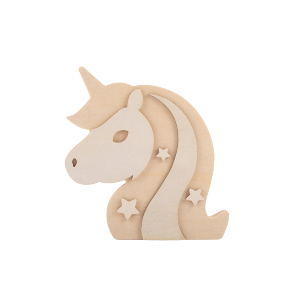 Kaleidoscope Wooden Freestanding - Unicorn Torso