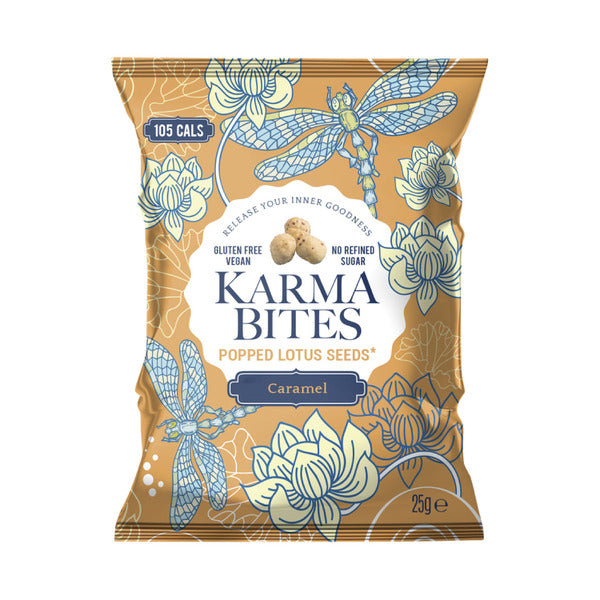 Karma Bites Popped Lotus Seeds Caramel | 25g