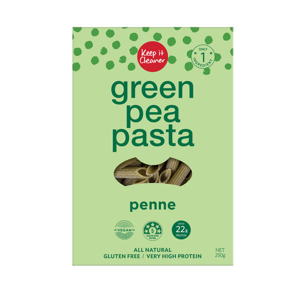 Keep It Cleaner Gluten Free Green Pea Penne Pasta | 250g