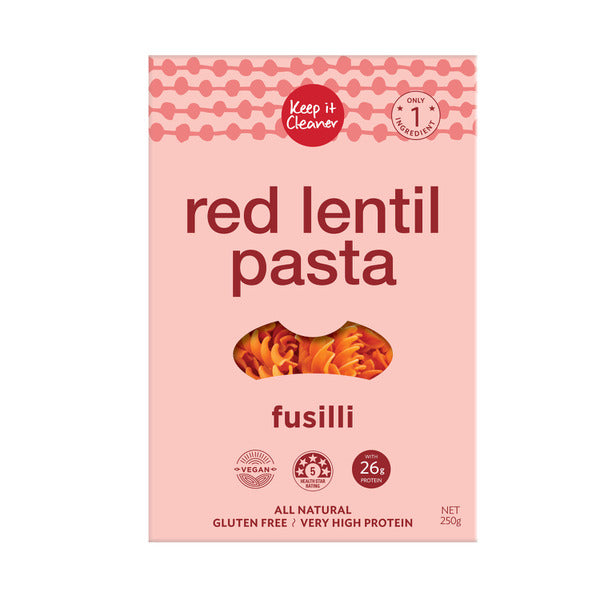 Keep It Cleaner Red Lentil Fusilli Pasta | 250g