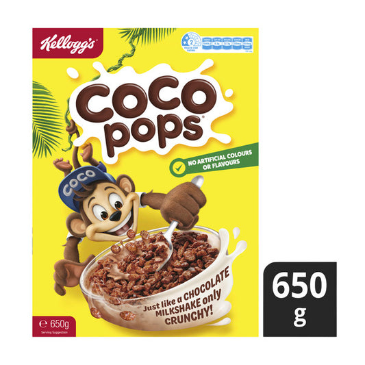 Kellogg's Coco Pops Chocolatey Breakfast Cereal | 650g