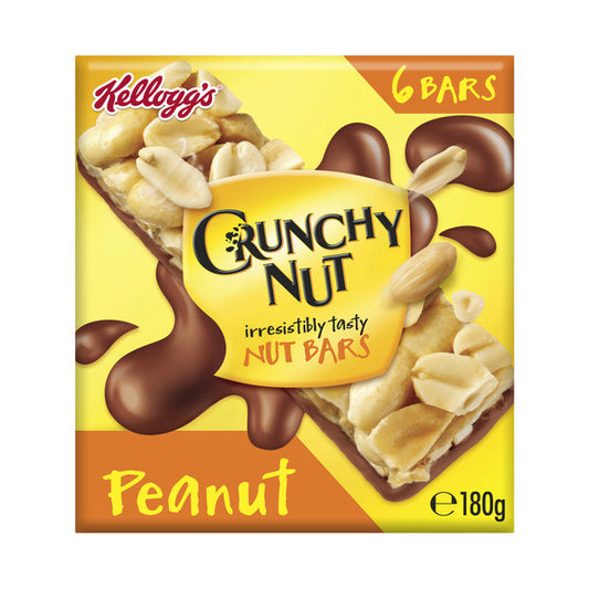 Kellogg's Peanut Crunchy Nut Bars 6 pack | 180g