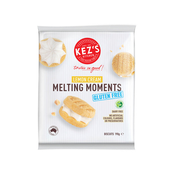 Kez's Kitchen Gluten Free Lemon Cream Melting Moment | 190g