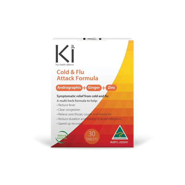 Ki Cold & Flu Attack Formula 30 Tablets