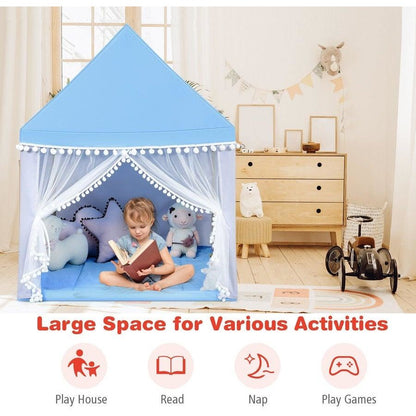 Kids Playhouse Play Tent Indoor Fairy Princess Castle Cubby House Children Gift