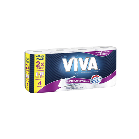 Kleenex Viva Double Length 4 Pack