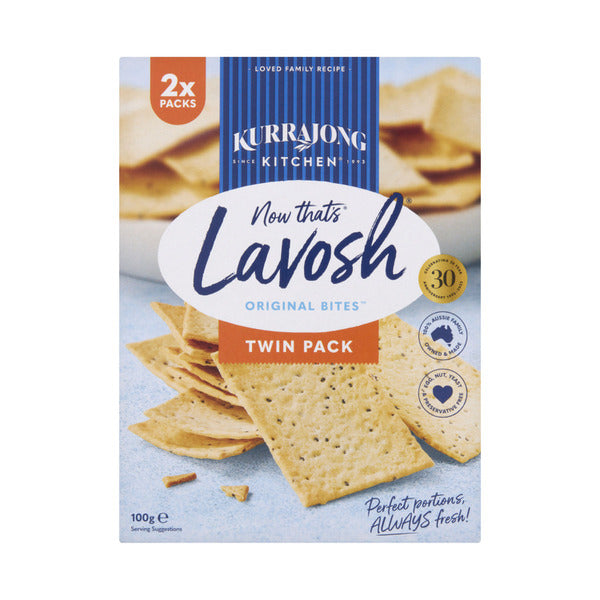 Kurrajong Kitchen Lavosh Twin Pack | 100g