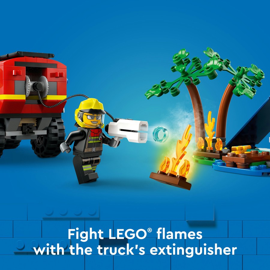 LEGO City 4x4 Fire Engine with Rescue Boat 60412
