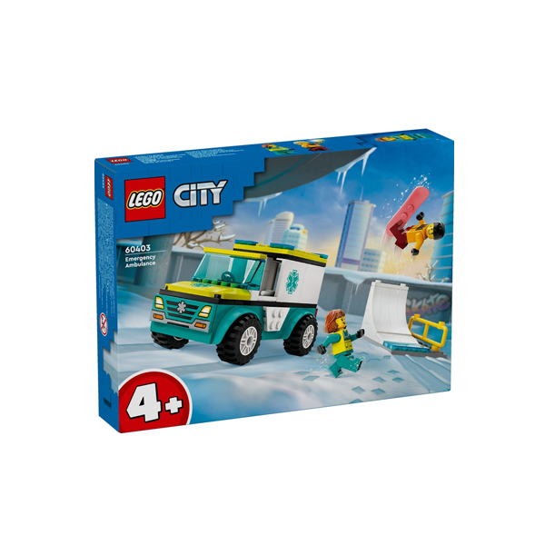 LEGO City Emergency Ambulance and Snowboarder 60403