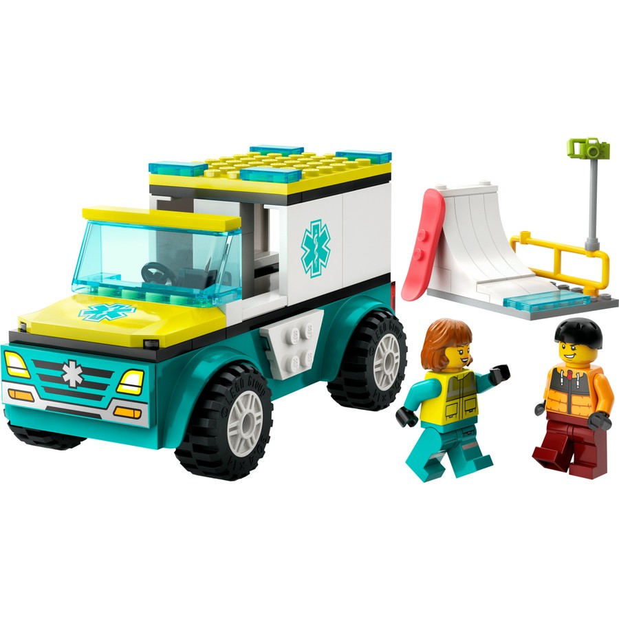 LEGO City Emergency Ambulance and Snowboarder 60403