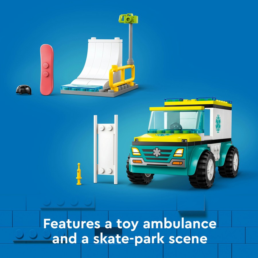 LEGO City Emergency Ambulance and Snowboarder 60403