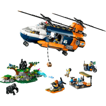 LEGO City Jungle Explorer Helicopter at Base Camp Set 60437