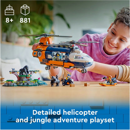LEGO City Jungle Explorer Helicopter at Base Camp Set 60437