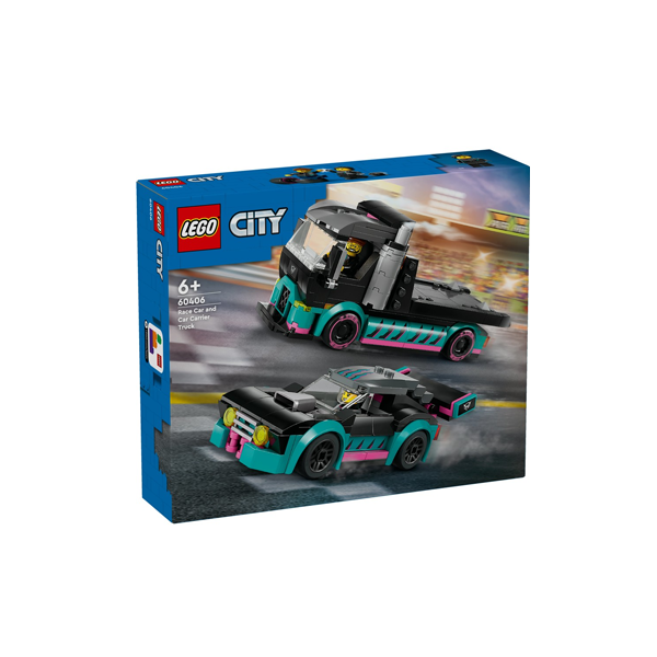 LEGO City Race Car and Car Carrier Truck 60406 – Shop & Dispatch