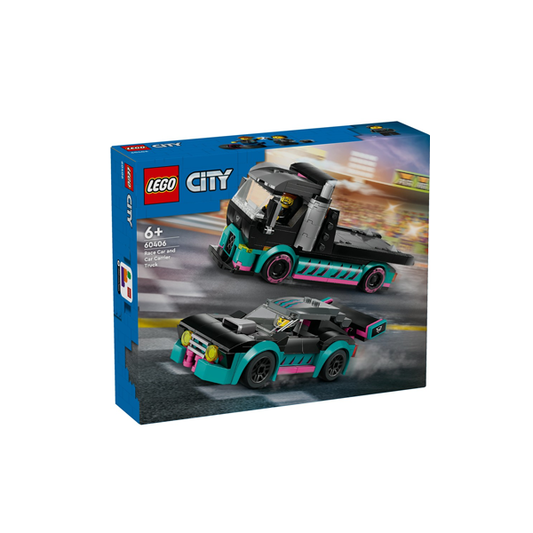 LEGO City Race Car and Car Carrier Truck 60406