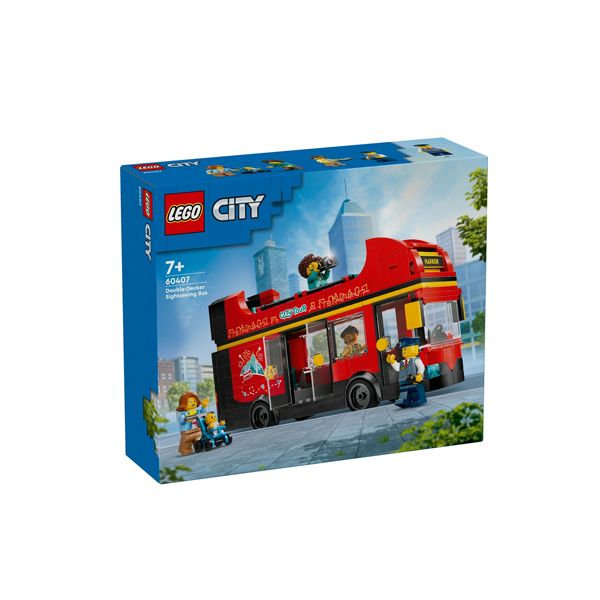 LEGO City Red Double-Decker Sightseeing Bus Toy 60407