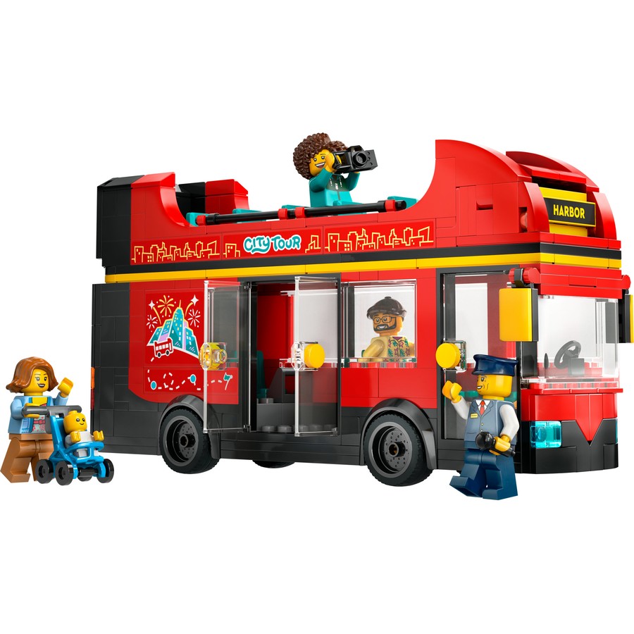 LEGO City Red Double-Decker Sightseeing Bus Toy 60407