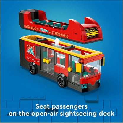 LEGO City Red Double-Decker Sightseeing Bus Toy 60407