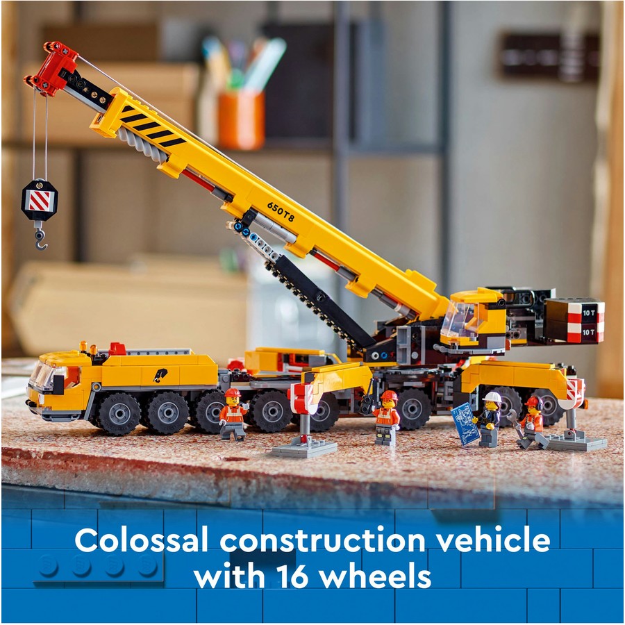 LEGO City Yellow Mobile Construction Crane Toy Set 60409