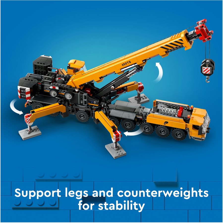 LEGO City Yellow Mobile Construction Crane Toy Set 60409