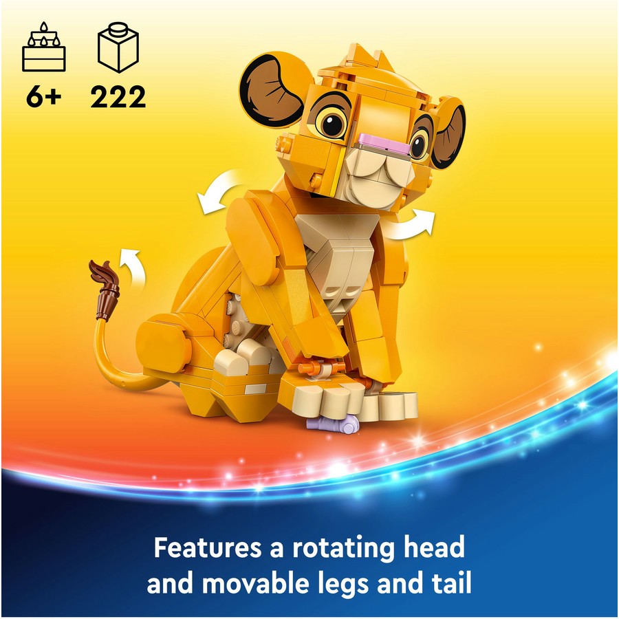 LEGO Disney Simba the Lion King Cub Fun Gift Idea 43243